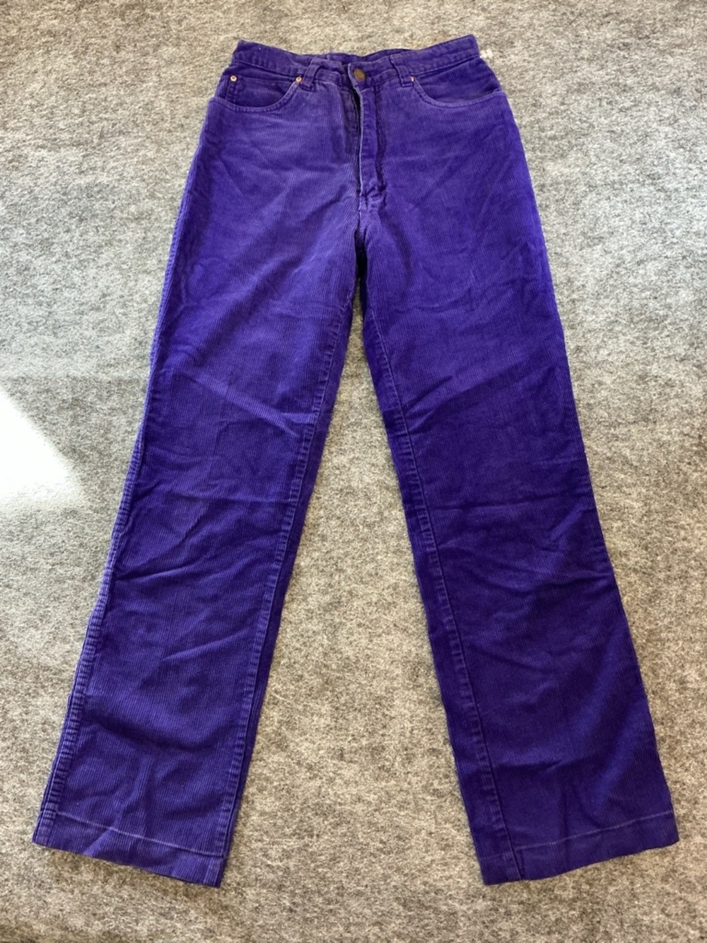 Made In The Shade Vintage 1980s 1990s Purple Corduroy Straight Leg Pants D7